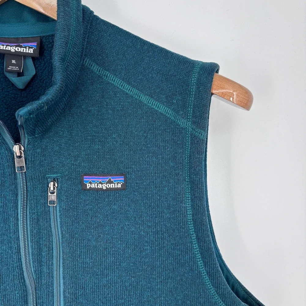 Patagonia Better Sweater Vest Mens XL Dark Borealis Green Fleece Outdoor Hiking